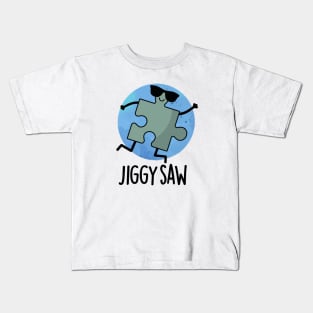 Jiggy Saw Cute Dancing Jigsaw Puzzle Pun Kids T-Shirt